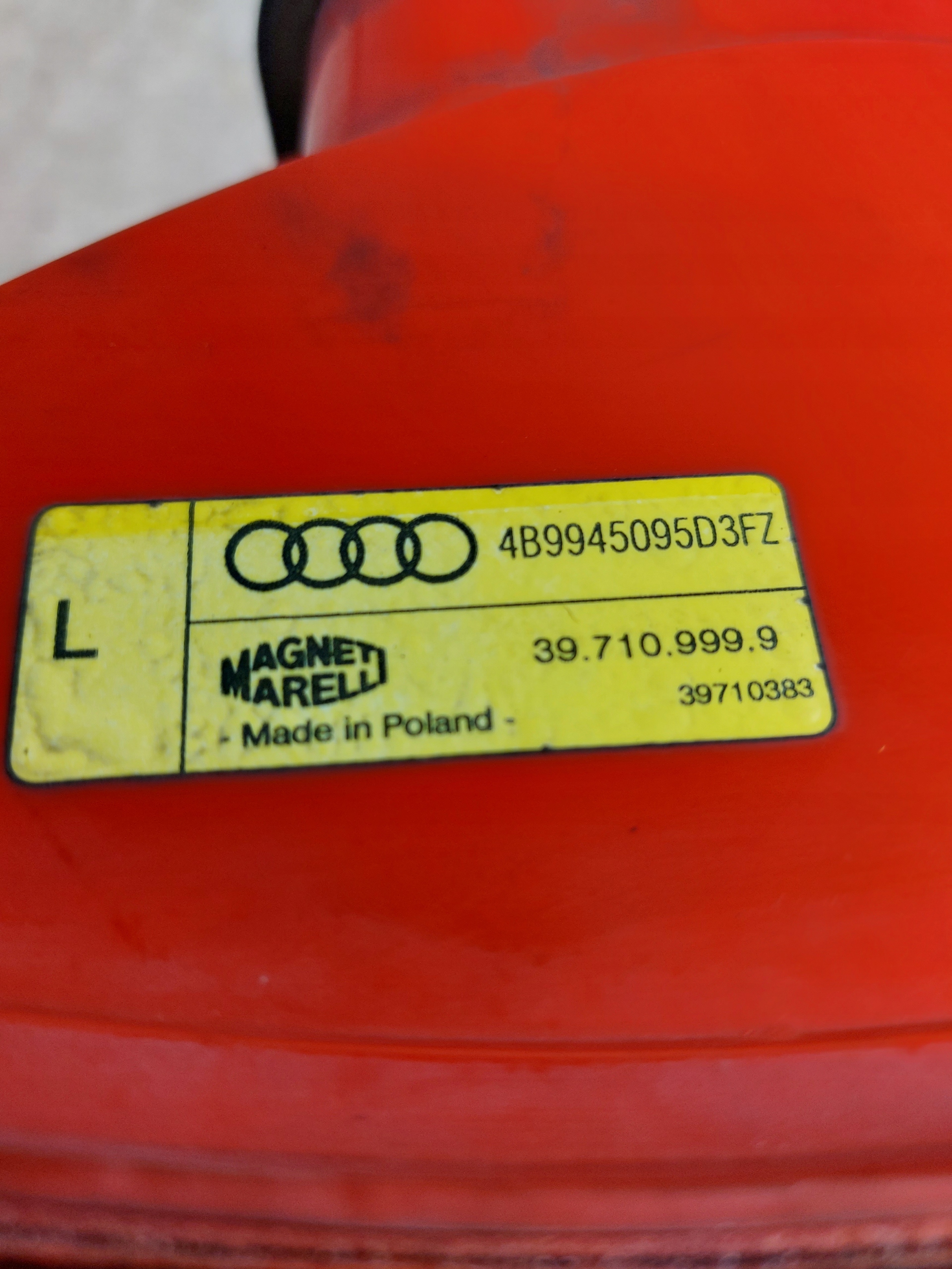 light left rear AUDI A6 C5 AVANT
