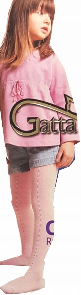 

Rajstopy żakard bawełn Gatta wiosenne 92/98 błękit