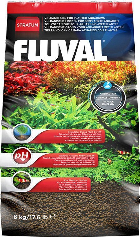 Levně Fluval Plant+shrimp Stratum 8KG Substrát pro rostliny a krevety 8 kg