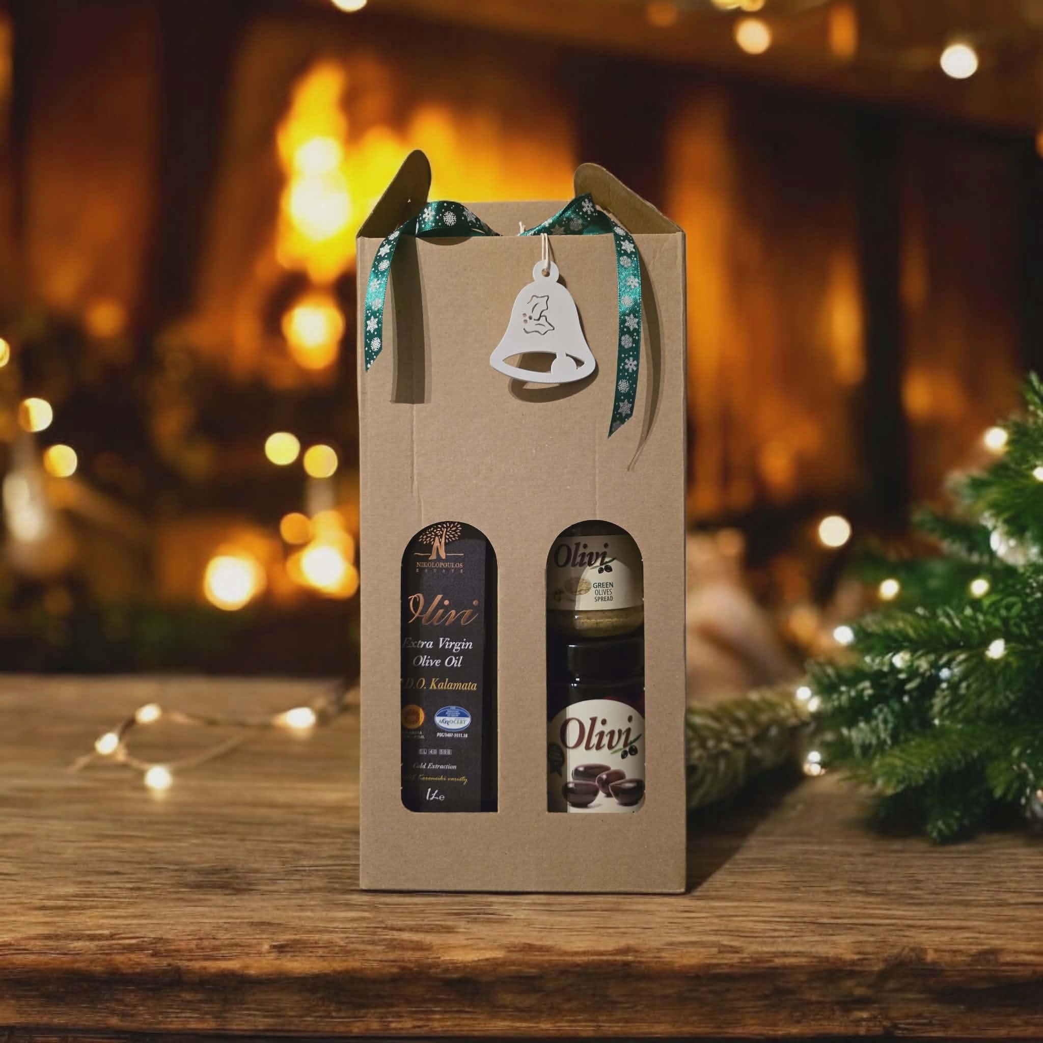 Levně Dárková sada Řecký extra panenský olej Pdo 1 l, olivy, pasta, Kalamata