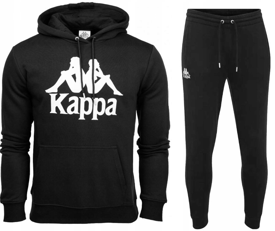 

Dres Męski Kappa Komplet Czarny Bawełna XL