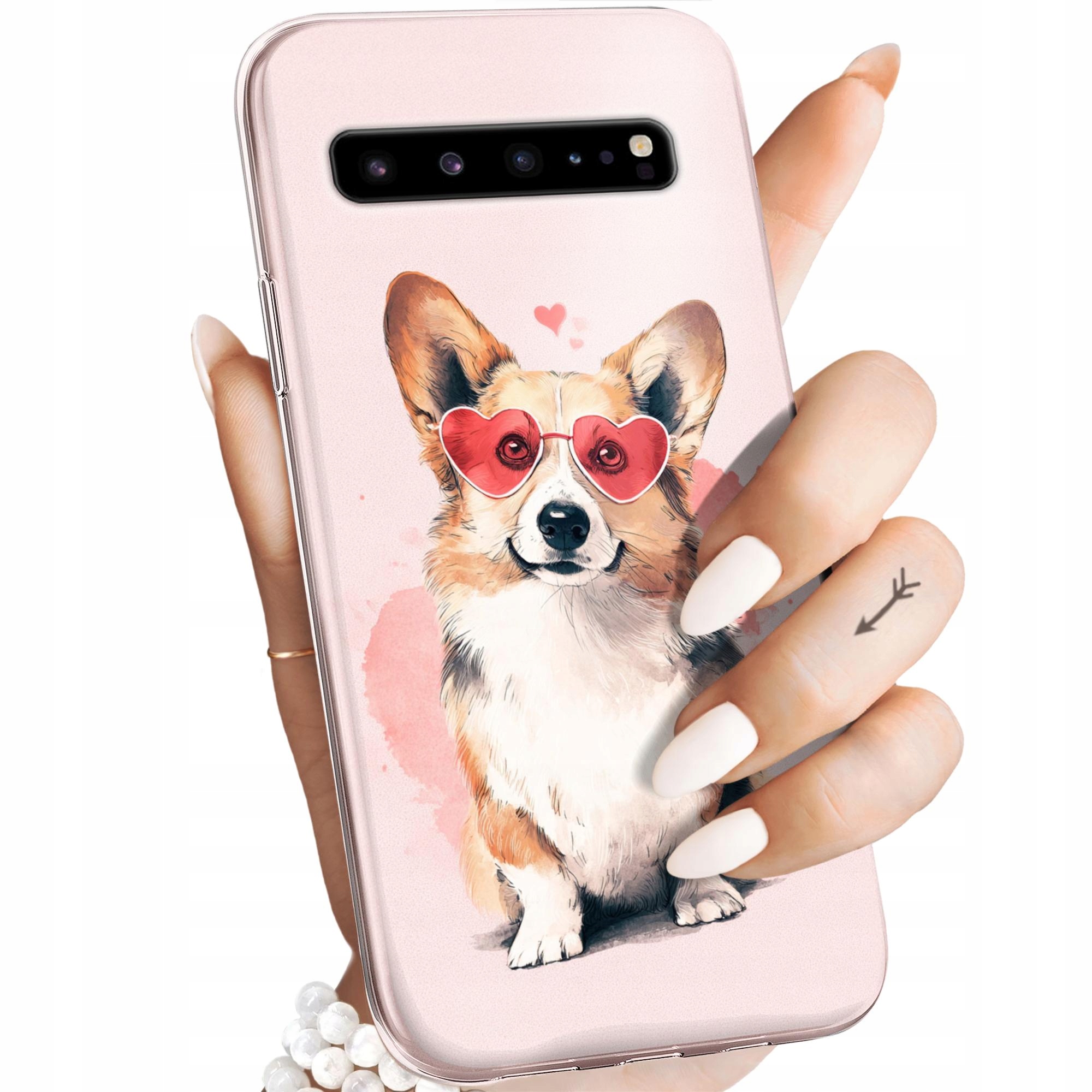 Etui Do Samsung Galaxy S10 5G Corgi Pieski Piesek Łapa Obudowa Case