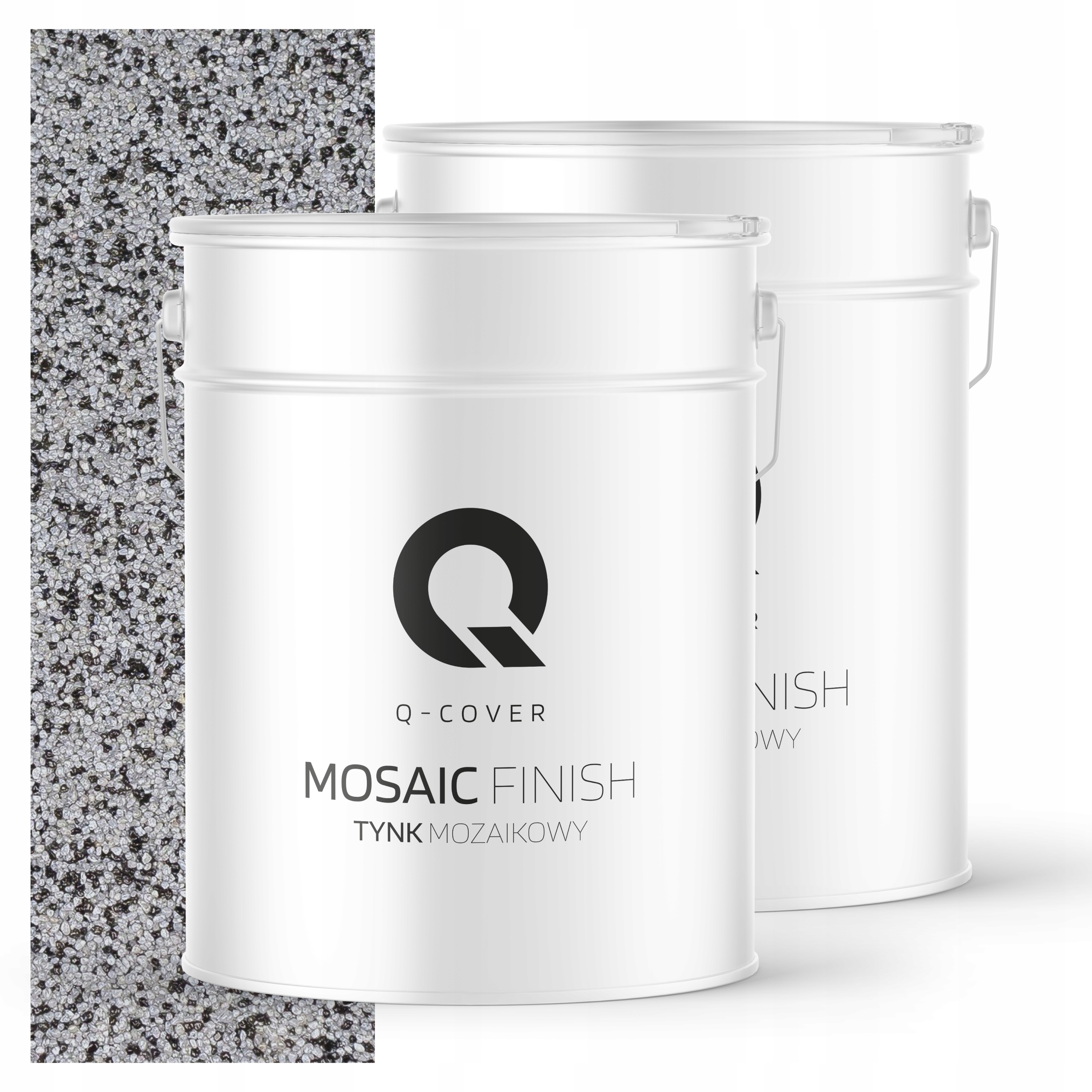 Mozaiková pryskyřičná omítka 12.5 kg Vnitřní vnější šedá M34 Ozdobná