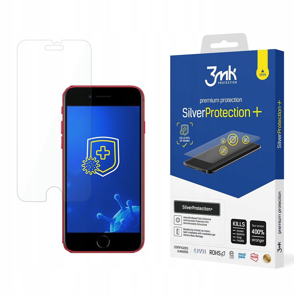 Folia ochronna 3mk SilverProtection+ na iPhone 7 8 Se 2020 Se 2022 3mk