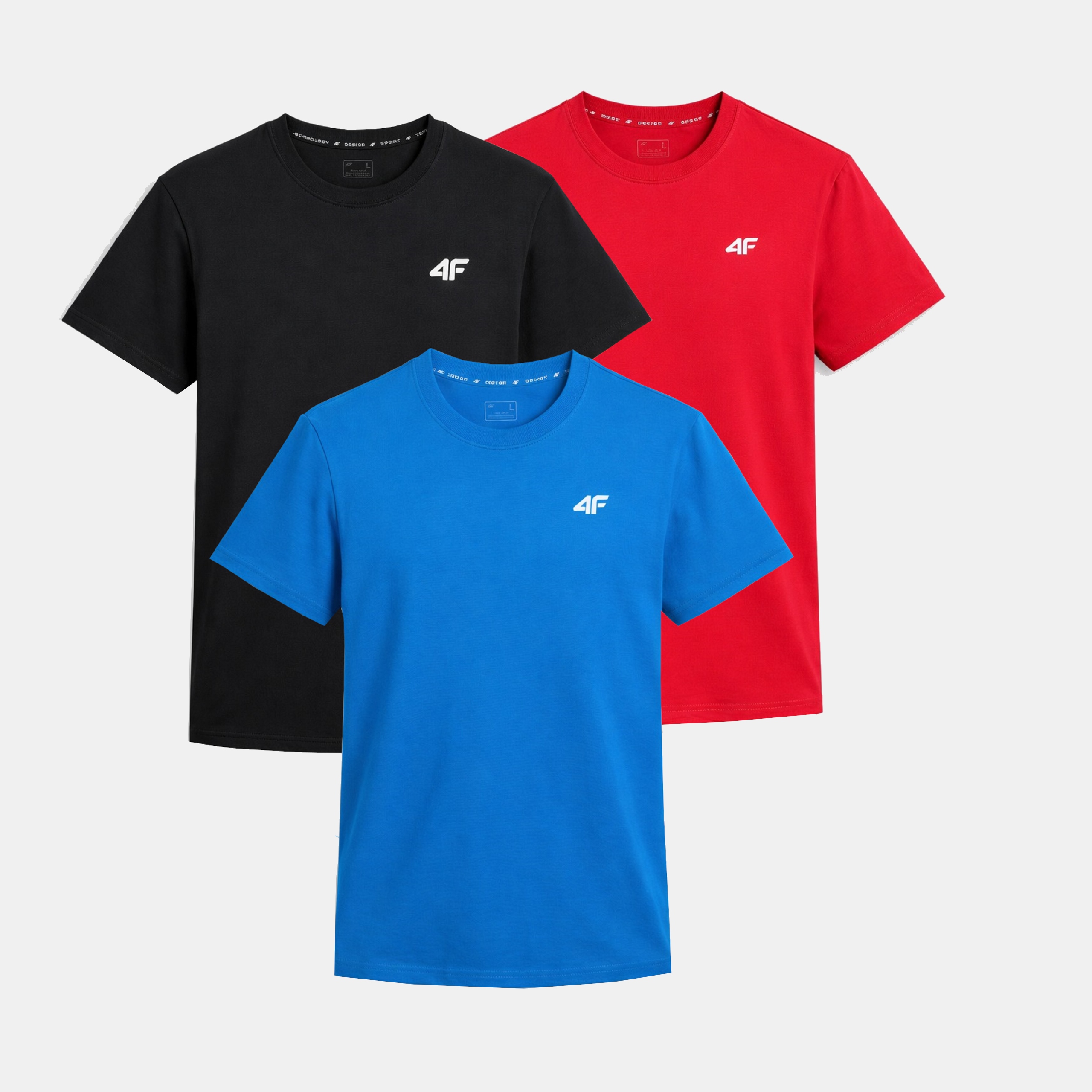 Zestaw Koszulek Męskich 4F Komplet 3 Sztuki T-shirt S TTSHM3341