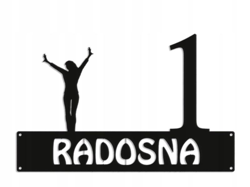 Číslo Na Dom 48 cm Tabuľa Adresa Ocel 2 mm Grafika 5743