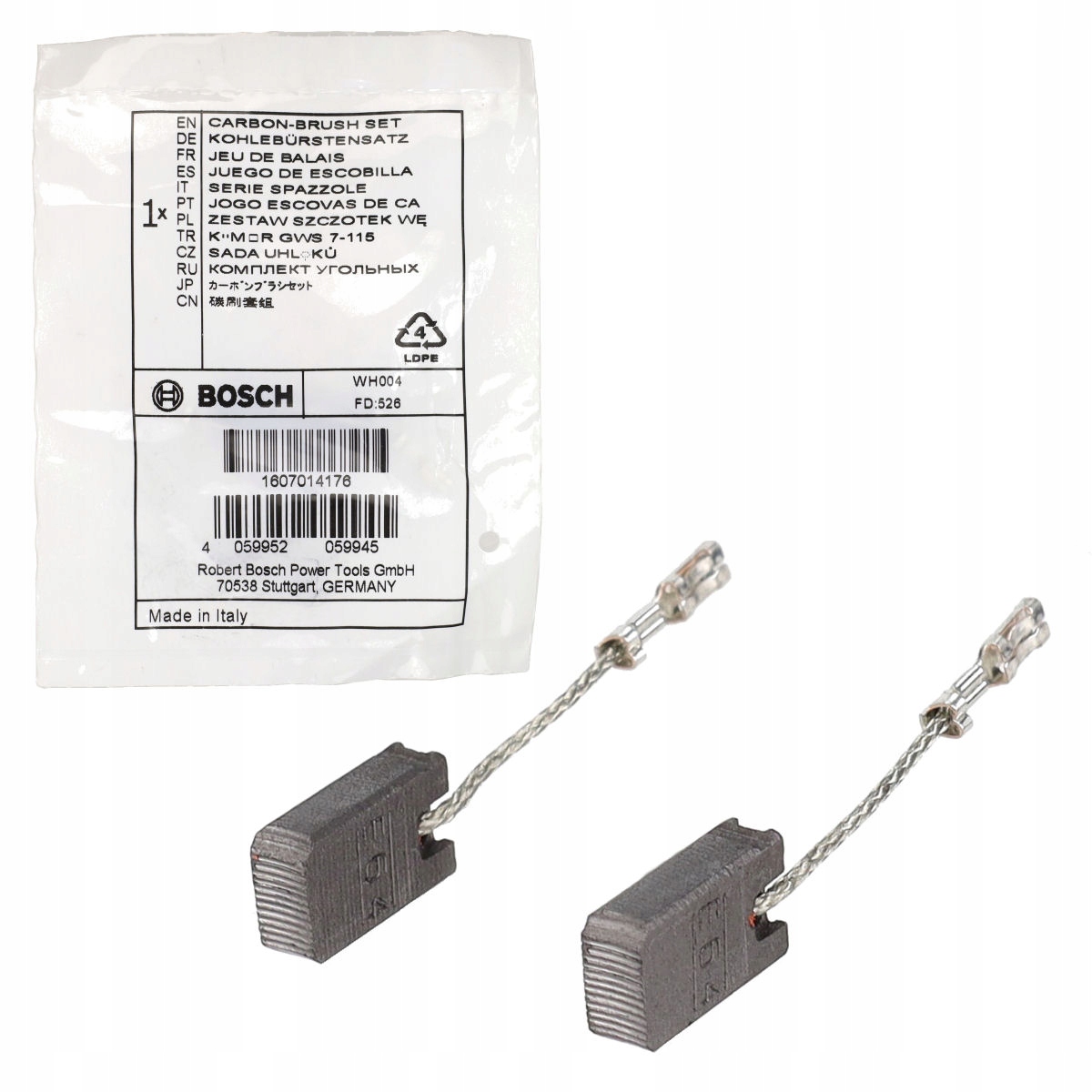 SZCZOTKI WĘGLOWE do GWS 1000 / GWS 1400 / GWS 9-125 BOSCH