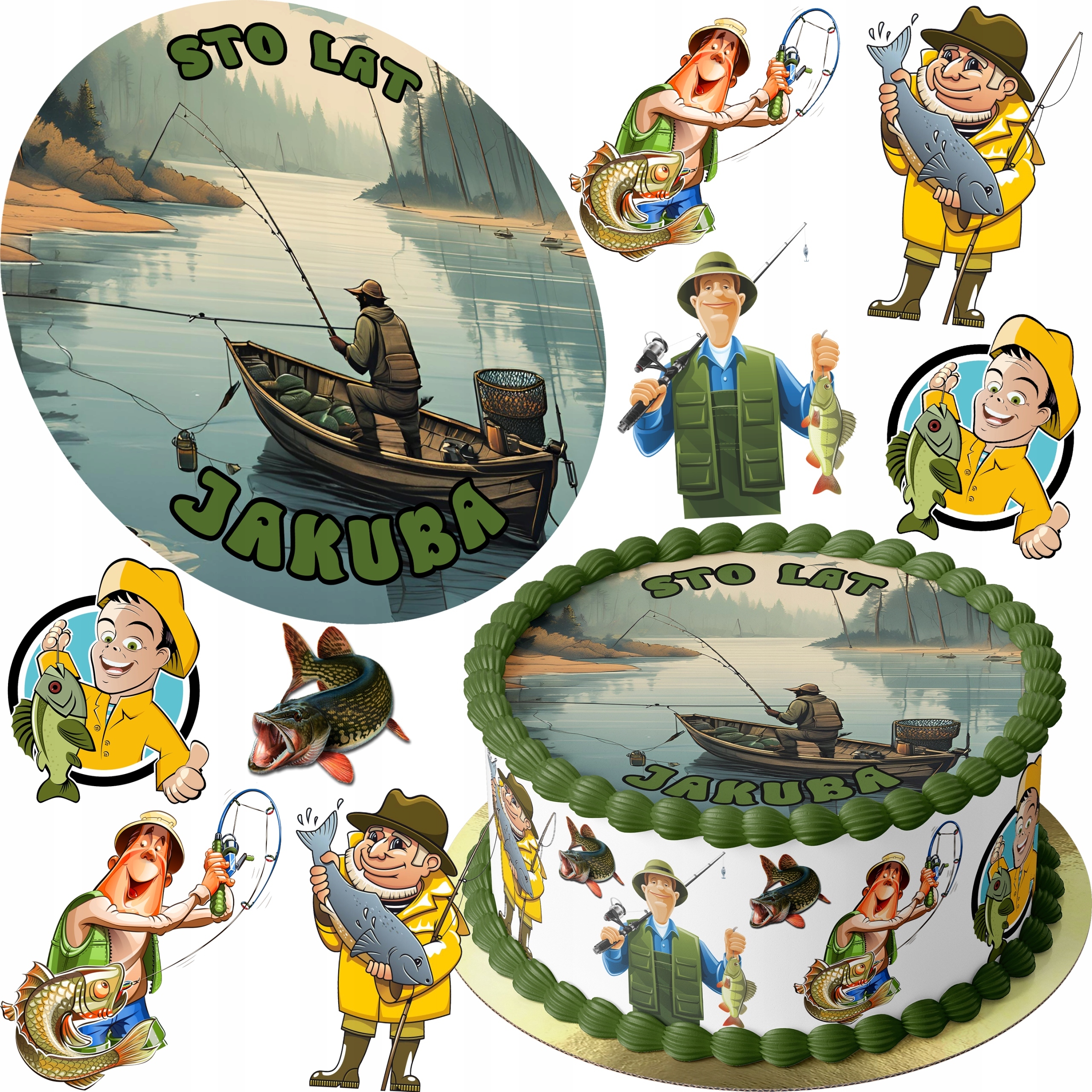 Horgászat a Torták és sütemények díszítése kategóriában Allegro