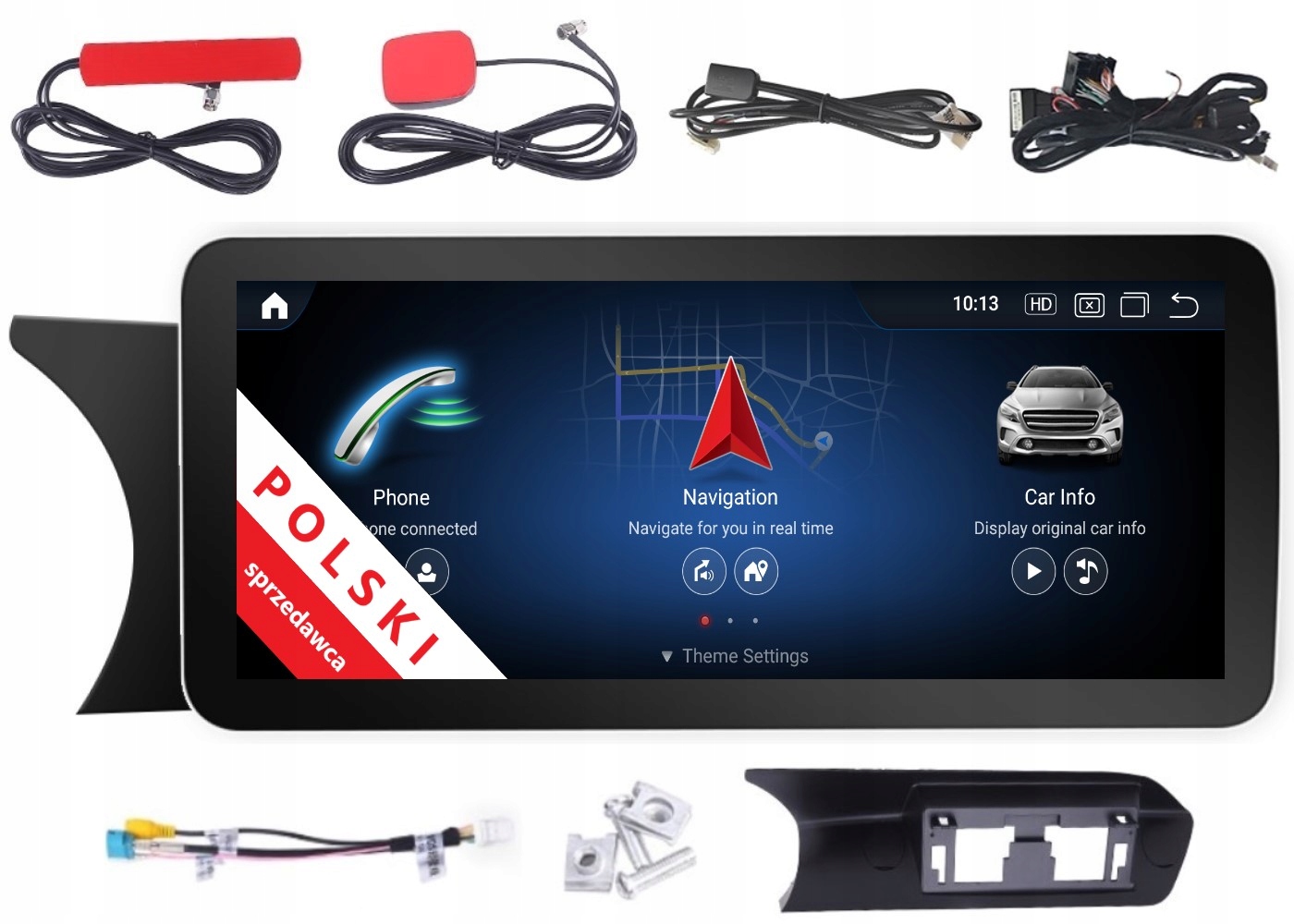 Monitor Rádio Android Mercedes-benz C W204 Ntg 4.5 S665 8/128GB Carplay Lte