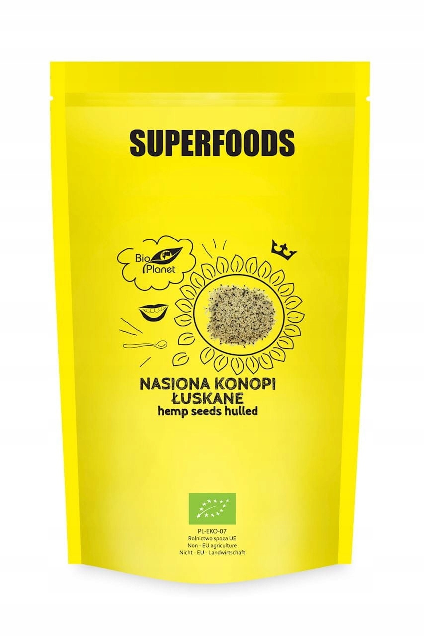 Konopná Semínka Bio 600 g Bio Planet Superpotraviny
