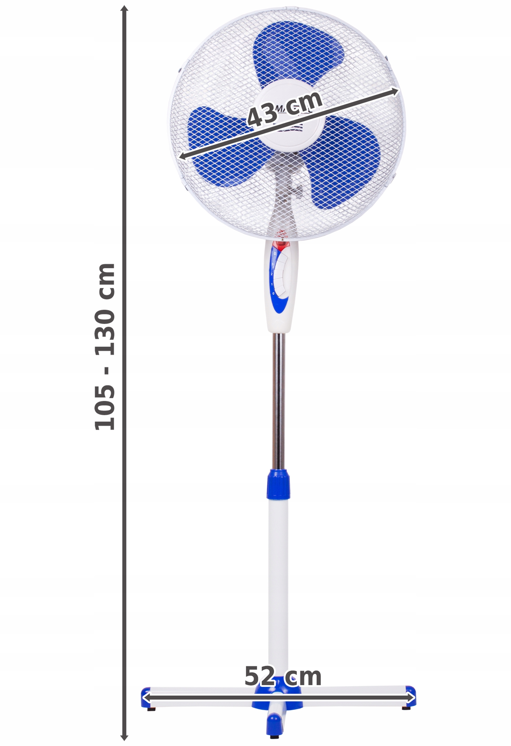 WENTYLATOR Stojący WIATRAK Podłogowy CICHY MOCNY Kod producenta WL65