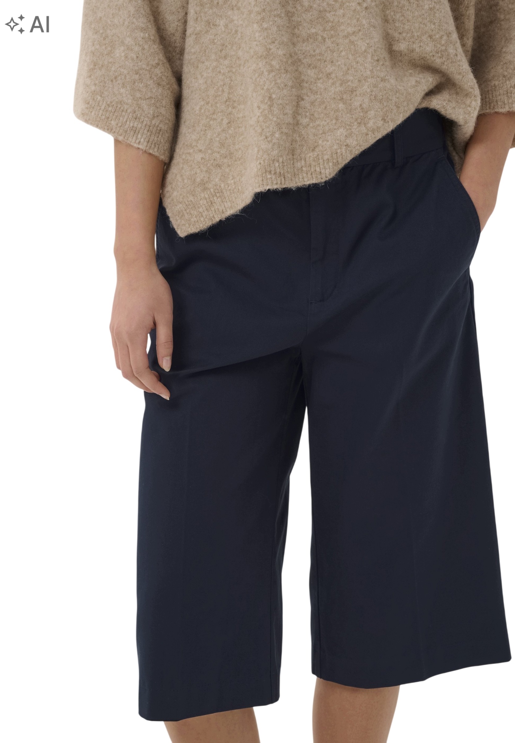 Šortky InWear Diaziw Culotte pant R38 tmavě modré