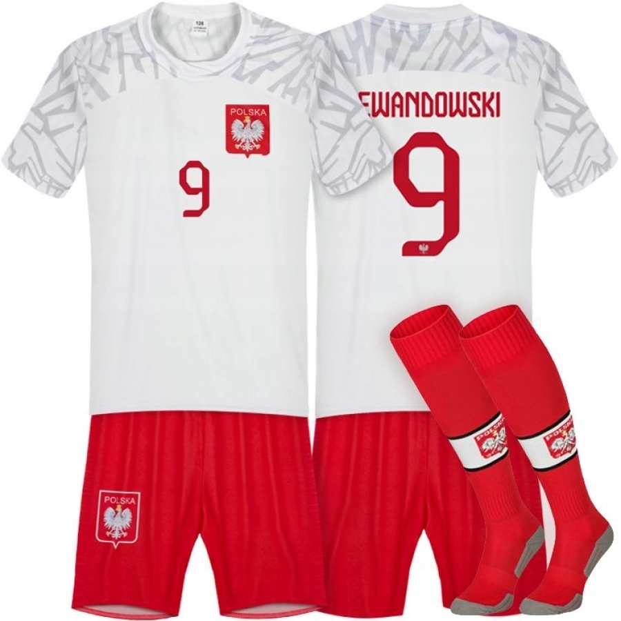 

Lewandowski 9 Strój Piłkarski i getry Polska 134