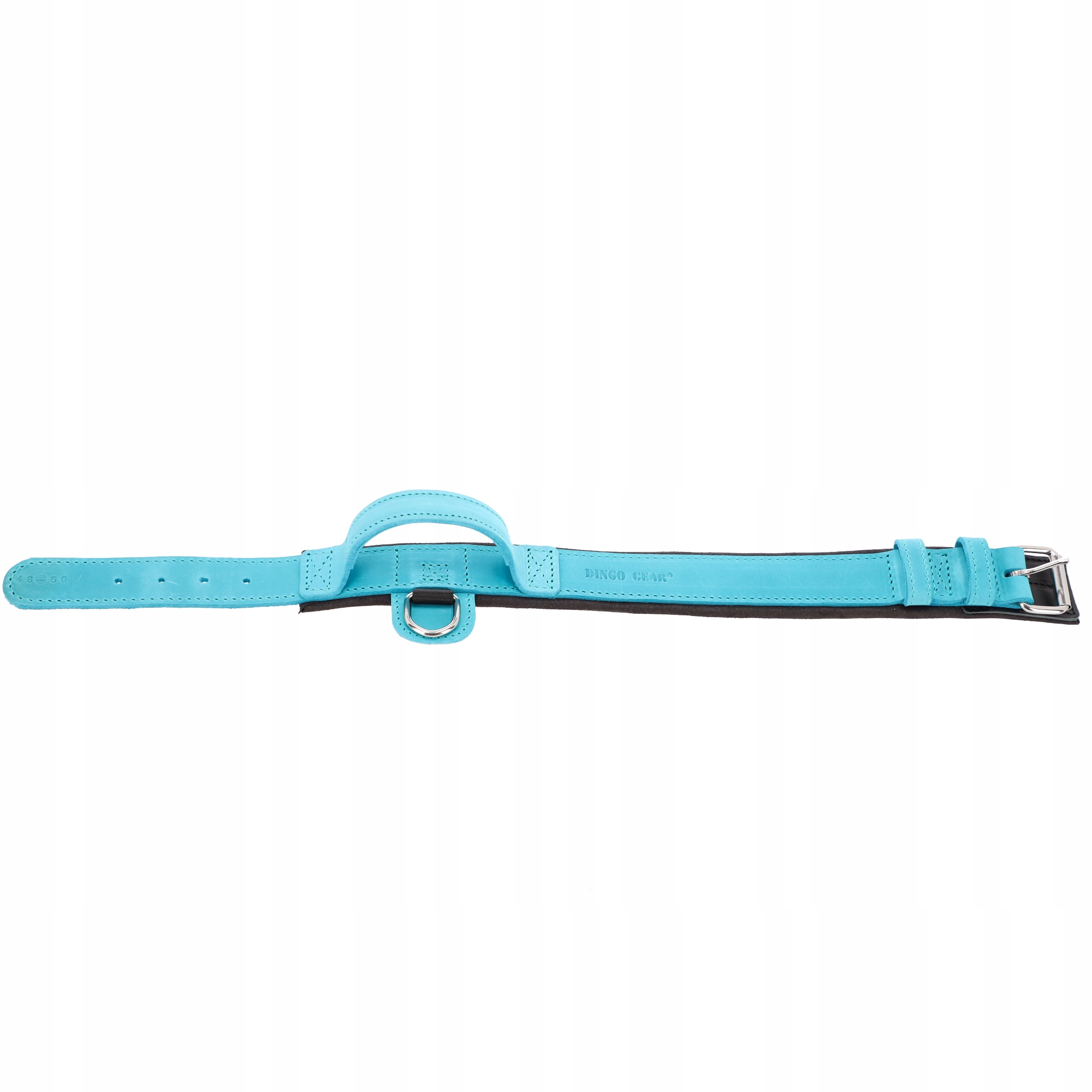 Levně Dingo Gear Obojek Kůže S Rukojetí Drago 40-48cm Blue