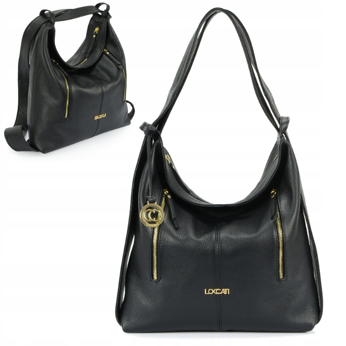 

Włoska skórzana torebka plecak a4 skóra naturalna