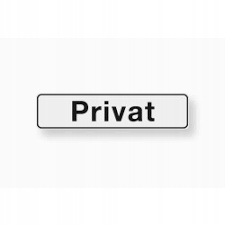 

Naklejka Na Drzwi Samoprzylepna Privat Plastikowa