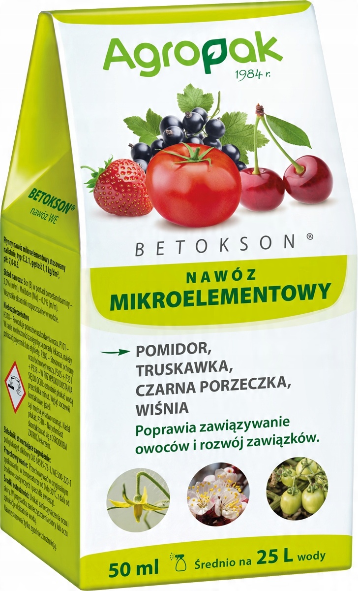 

Betokson 50ml nawóz pomidor truskawka wiśnia