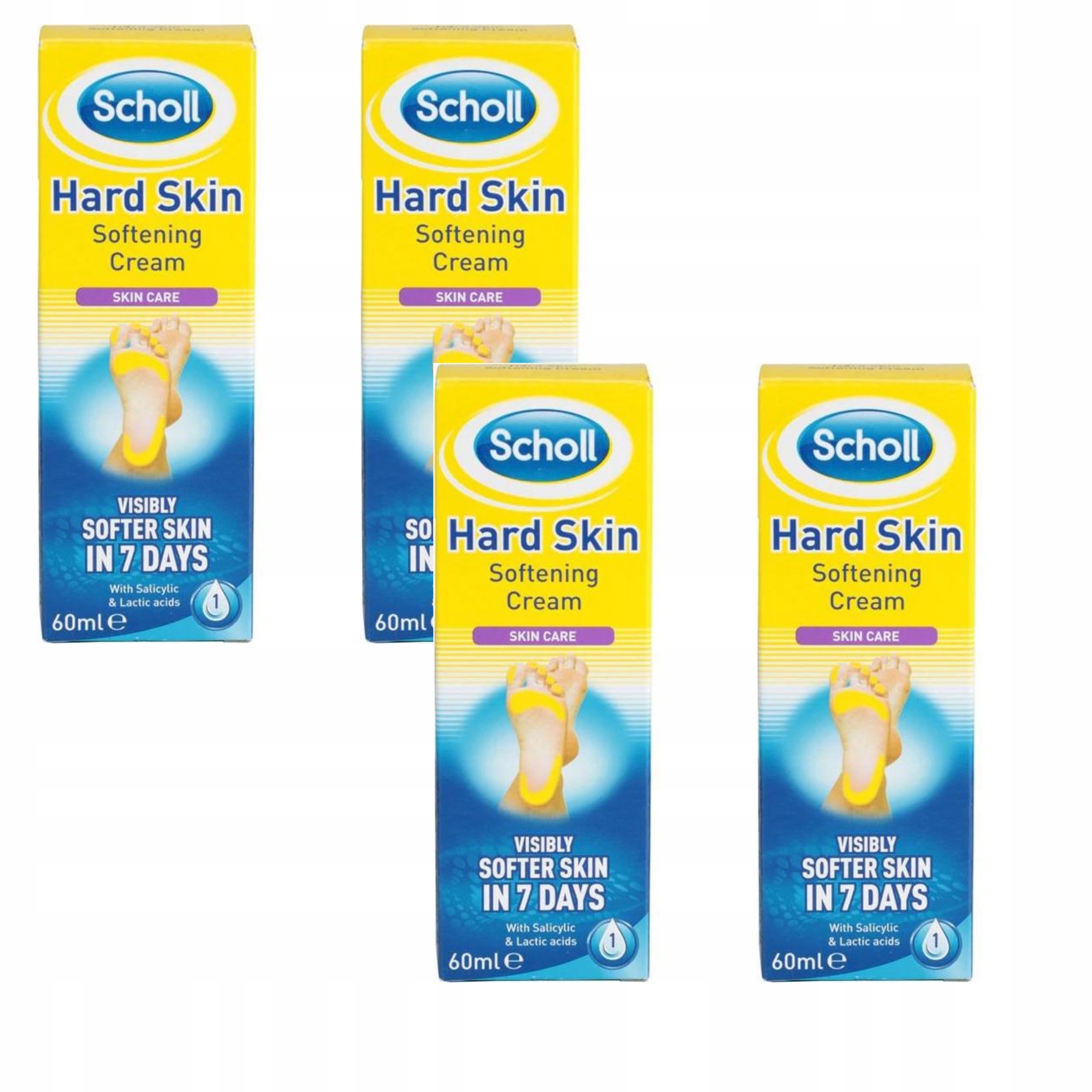 Scholl Hard Skin krém s kyselinou salicylovou 240 ml pro změkčení ztvrdlé pokožky