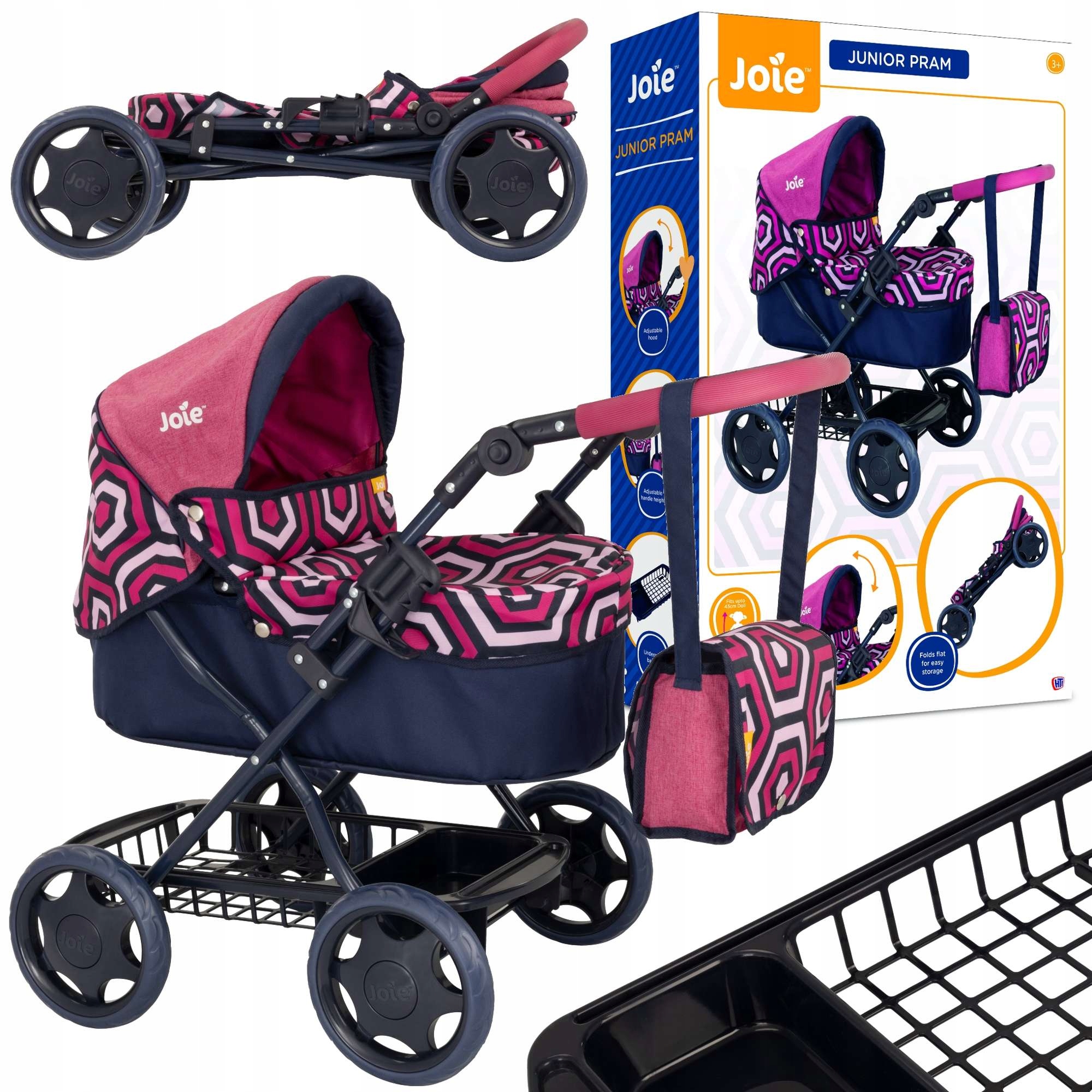 

Głęboki Wózek Dla Lalek Gondola Joie Junior+ Torba