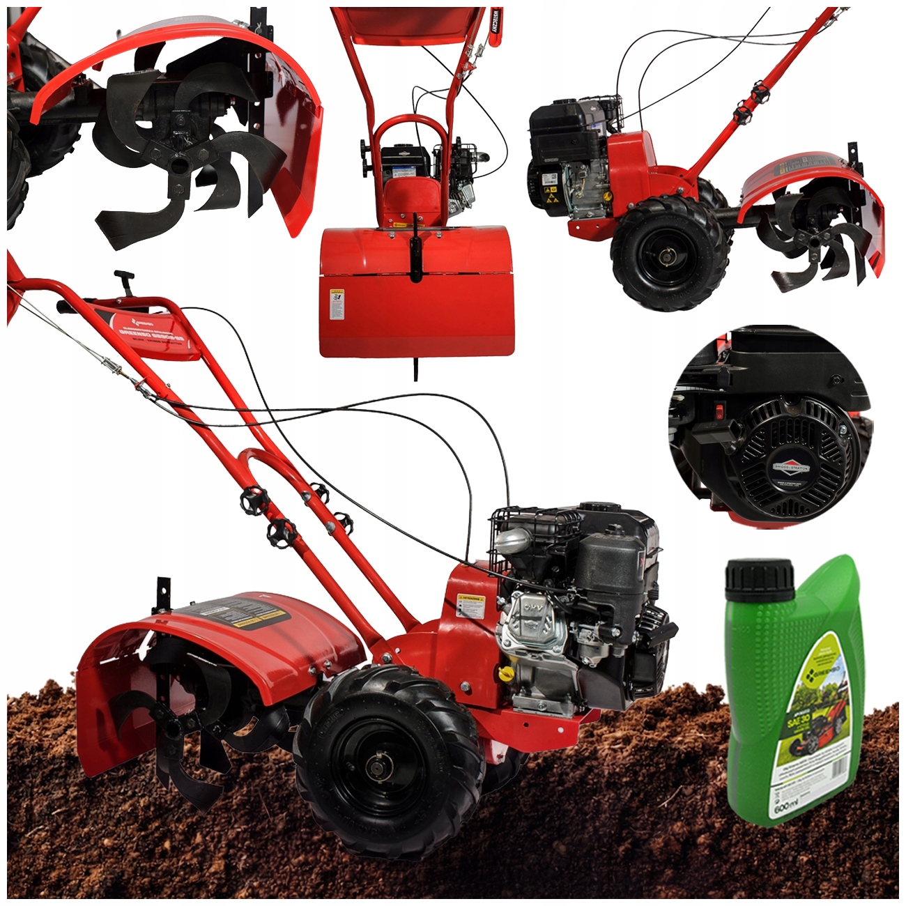Glebogryzarka spalinowa 5,2 kW silnik Briggs&Stratton Greenso GB902-BS
