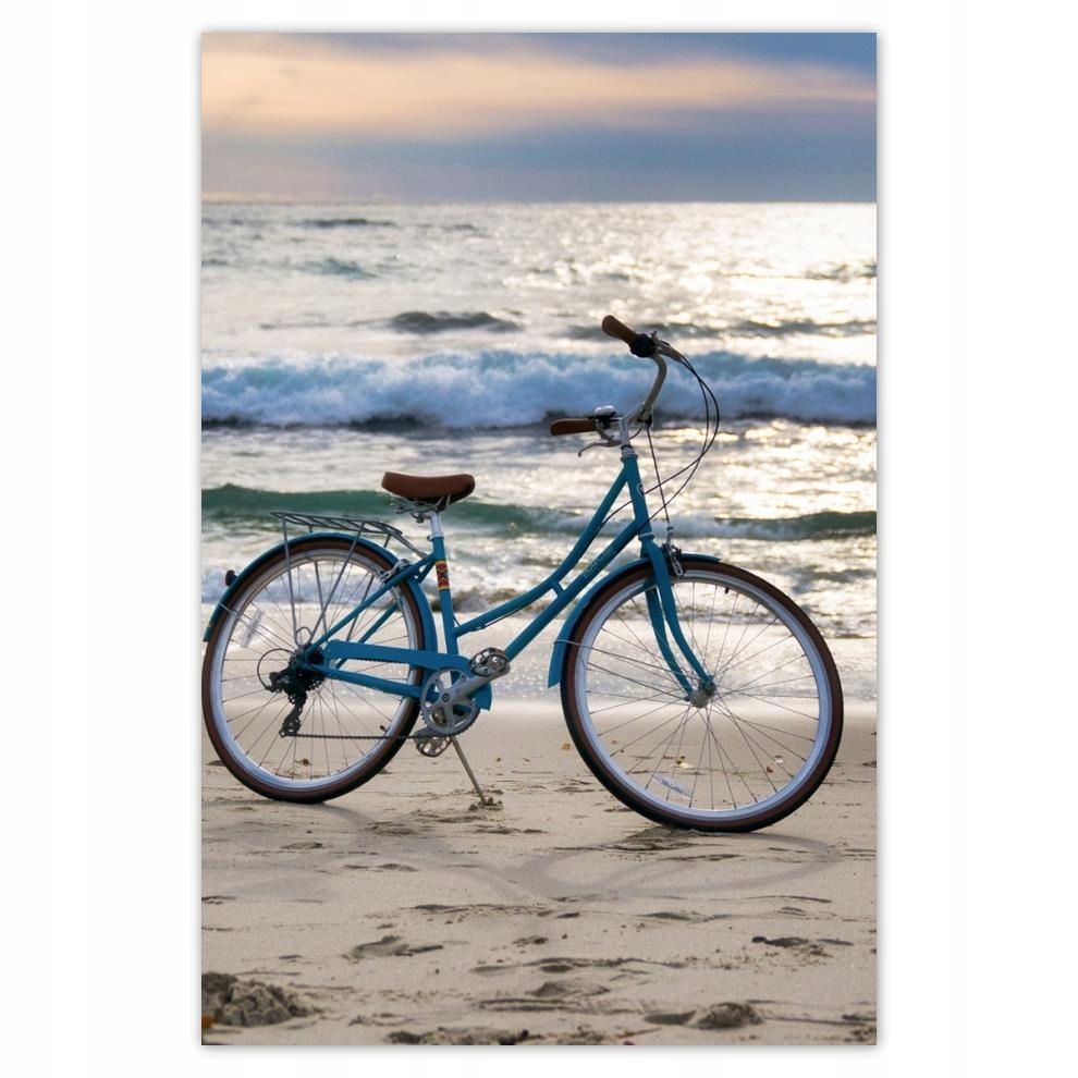 

Plakat samoprzylepny 40x60 Rower na plaży
