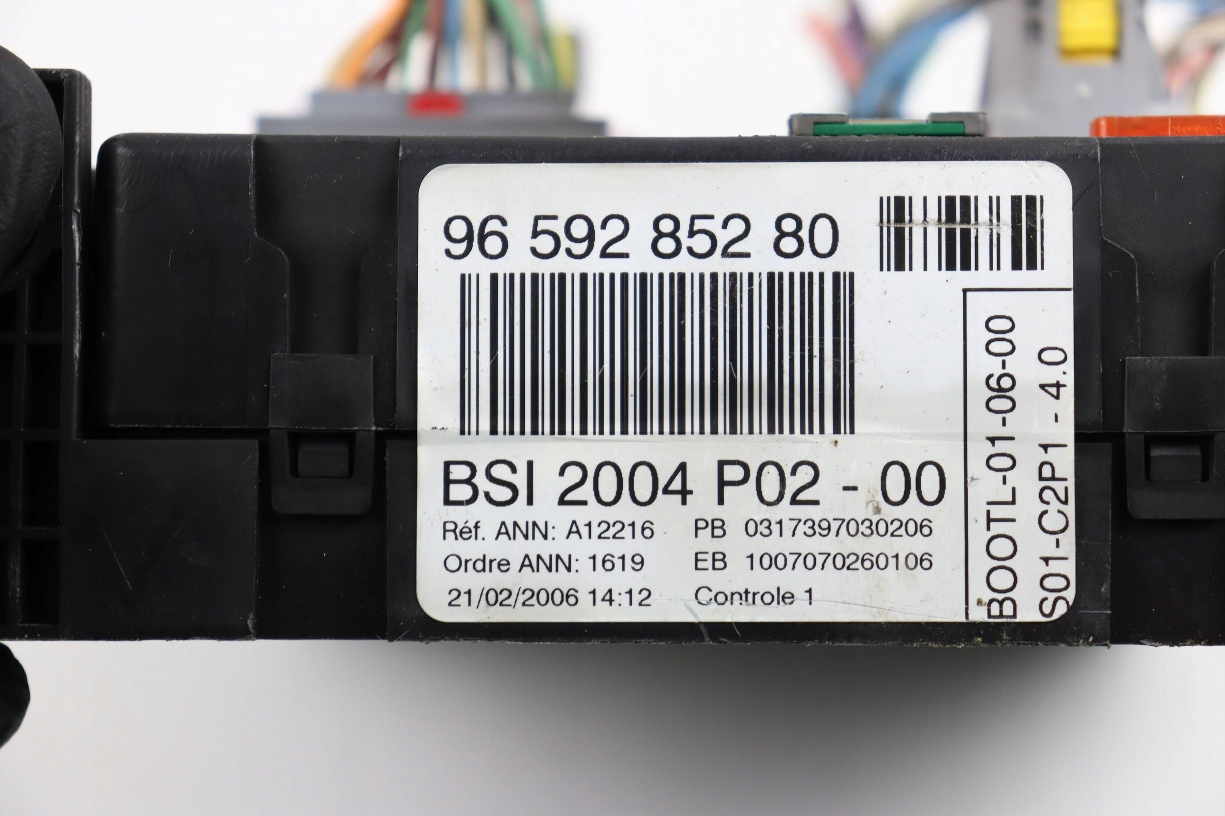 CITROEN PEUGEOT module control unit compartment BSI2004 9659285280