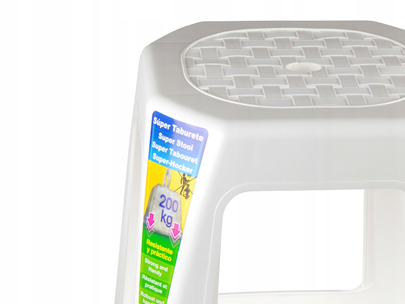 Taboret Plastikowy Stołek Krzesełko Juypal BIAŁY EAN (GTIN) 8421701013359