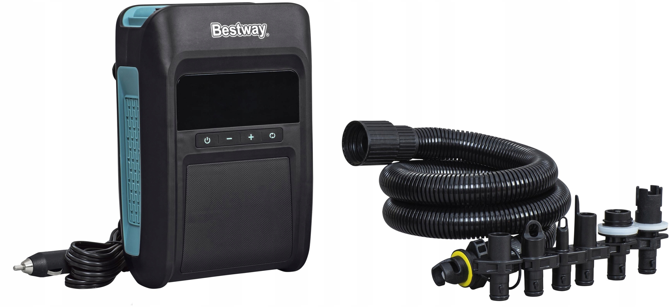 Pompka elektryczna samochodowa 250 L/min 12V Bestway 62323 Materac , Sup