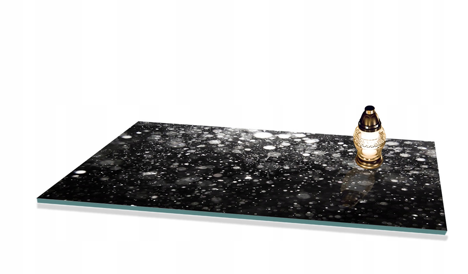 Podstavec do hřbitovních svíček s Vzory na Hřbitov Pomník Tvrzené sklo 80x52 cm