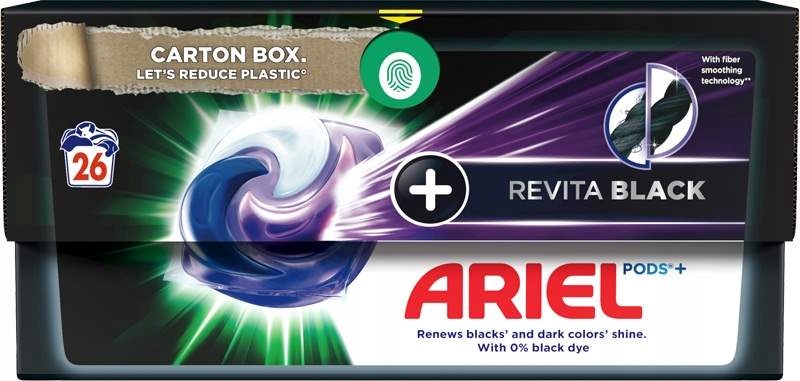 Levně Ariel Allin1 PODs Kapsle Na Praní +Revitablack, 26 Praní