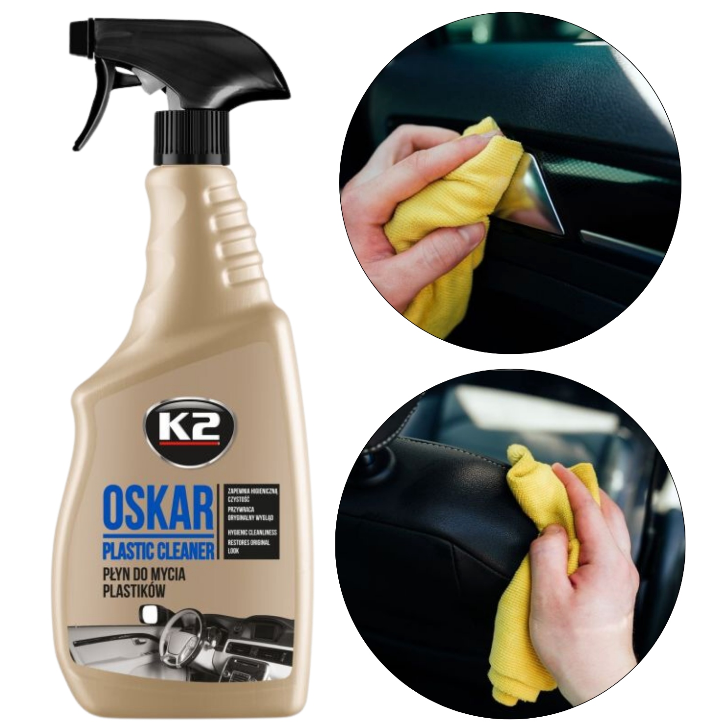 K2 Oskar 750ml Środek do Mycia Plastików oraz Tworzyw Sztucznych