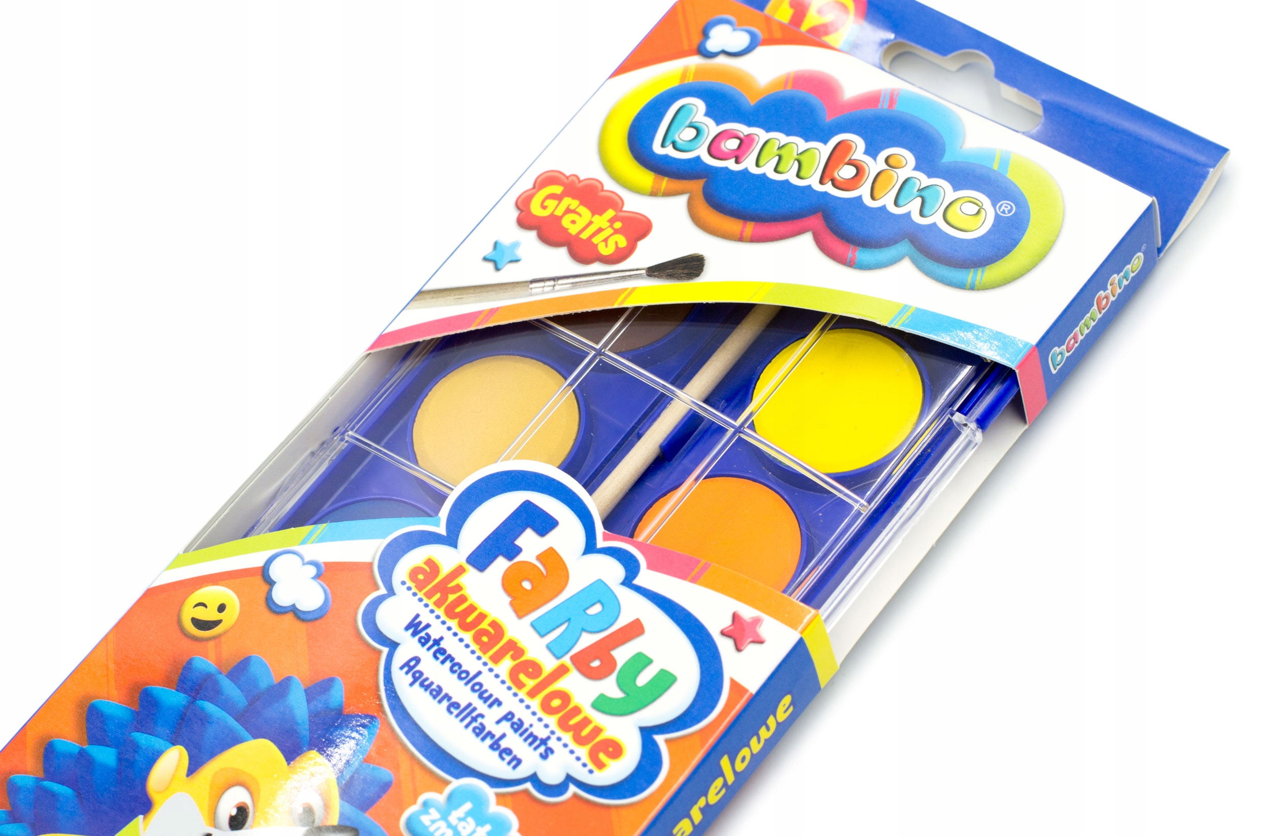 farby akwarelowe 12kolorów  BAMBINO — 14