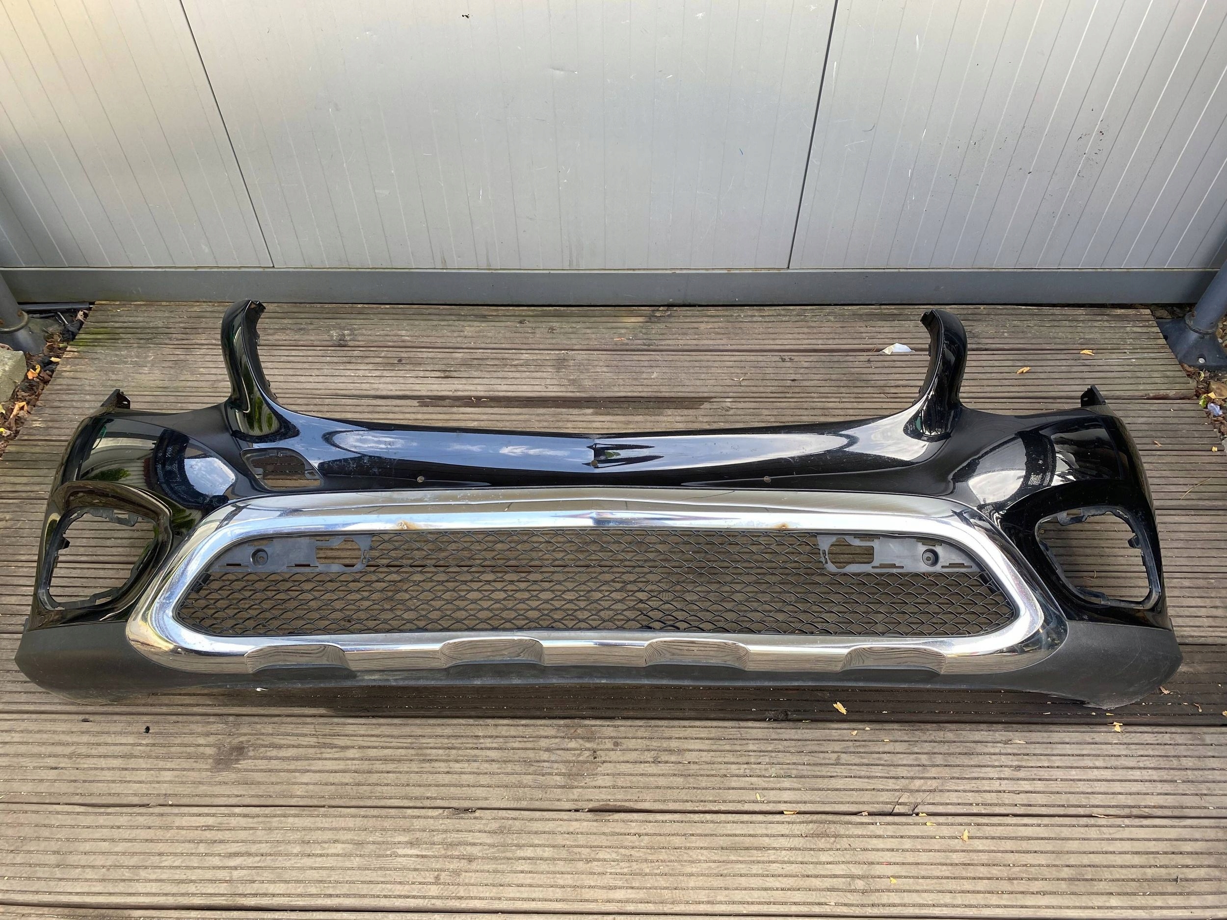 MERCEDES GLC W253 C253 bumper front front CHROM SKORUPA