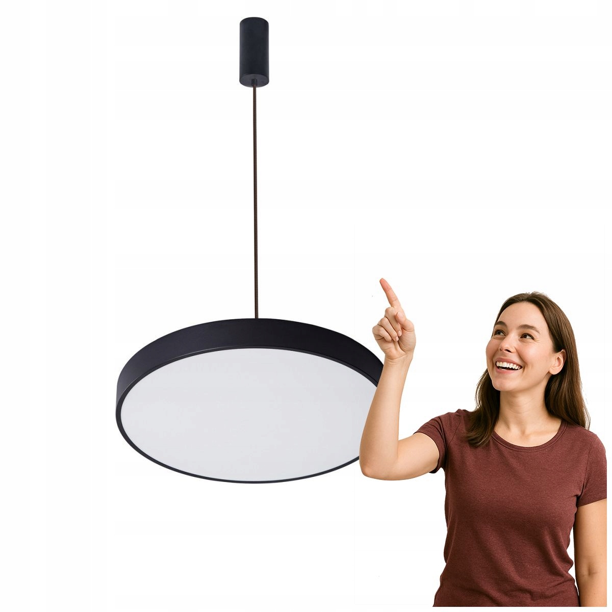 Závesná lampa Orbital 5361-830RP-BK-3 Italux