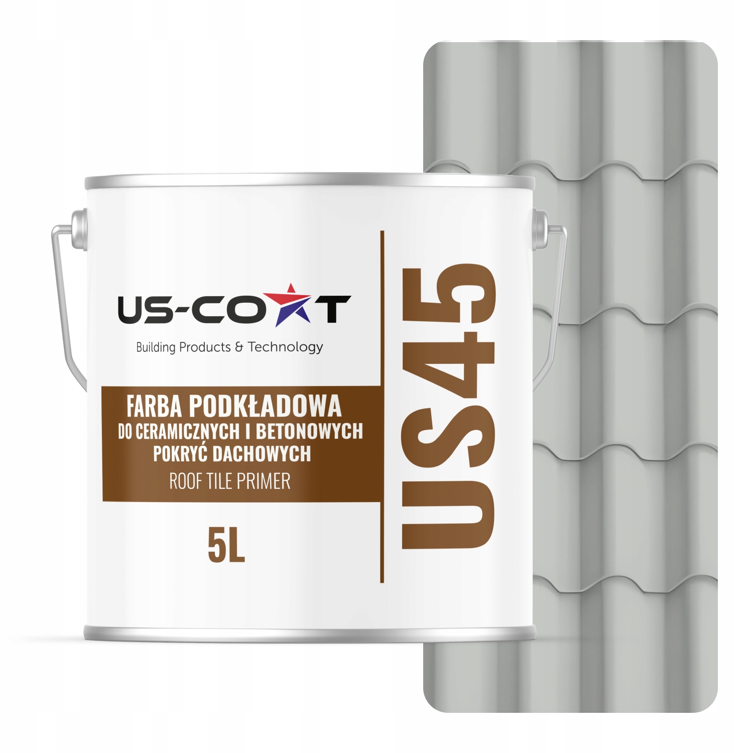 Podkladová Farba Na Keramickú Strechu Šedá Svetlá RAL7035 Mat 5L 35 m2