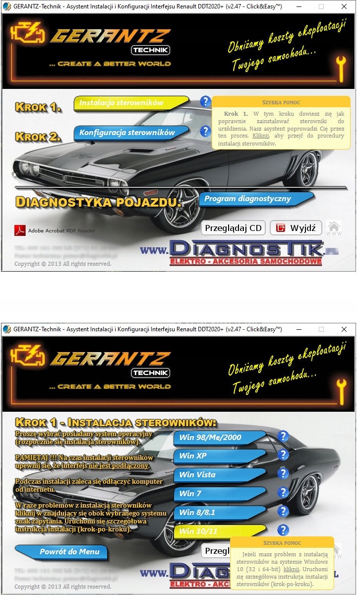 Interfejs Renault DDT2020+ v2.1 |Renolink, DDT4All Marka inna