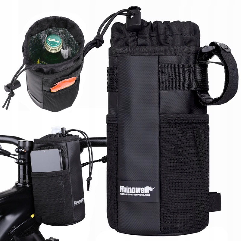 Torba Rowerowa Na Bidon Butelkę Uchwyt Termiczny Do Kierownicy Stem Bag 1L