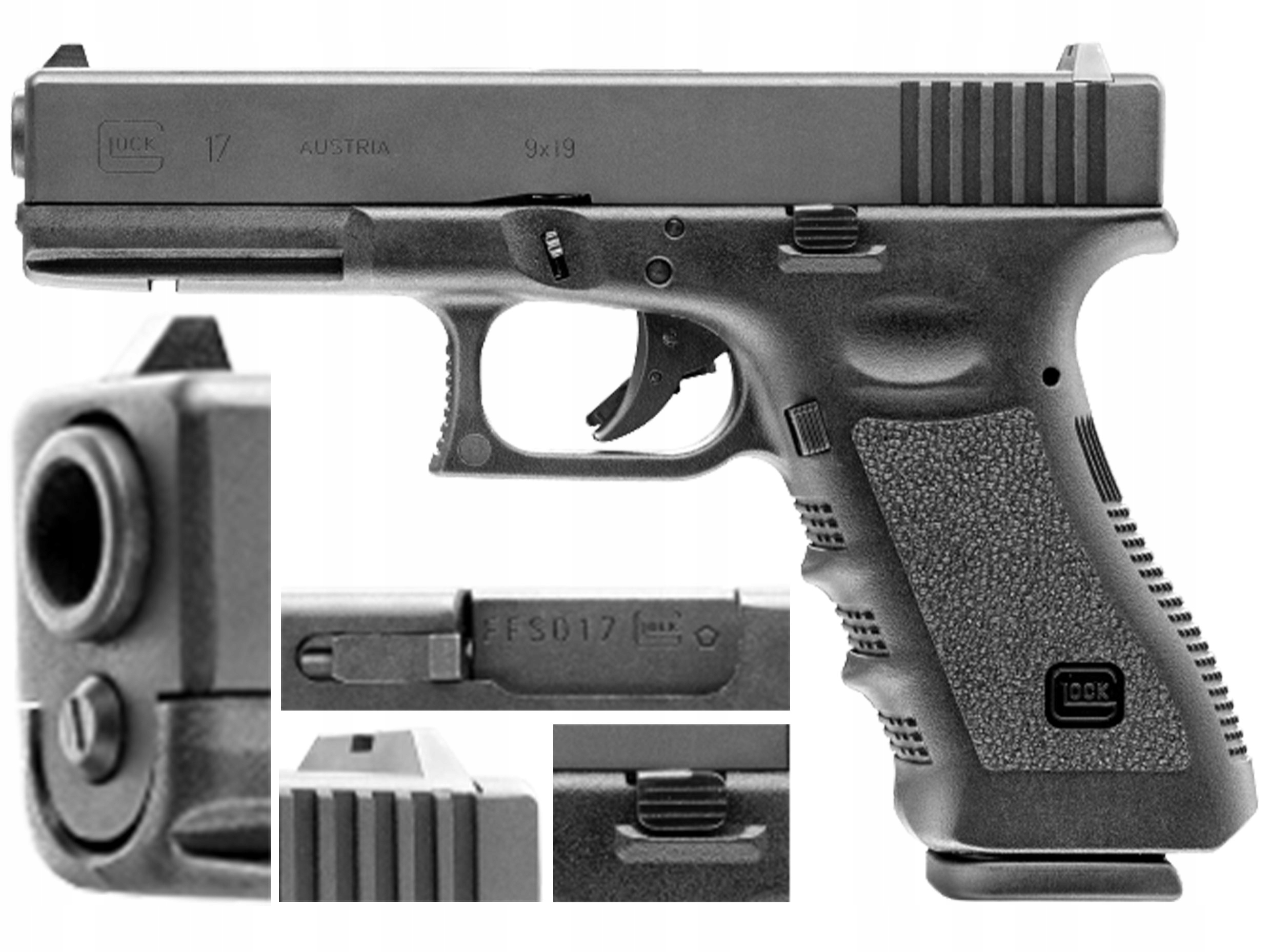 Replika pistolet Asg Glock 17 6 mm green gas