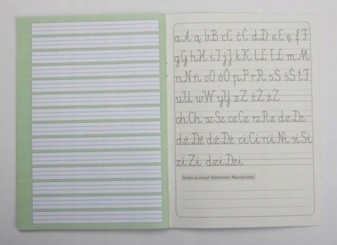 ZESZYT A5 DO NAUKI PISANIA 16K TRZY LINIE - NR 3 Liczba kartek 16 szt.