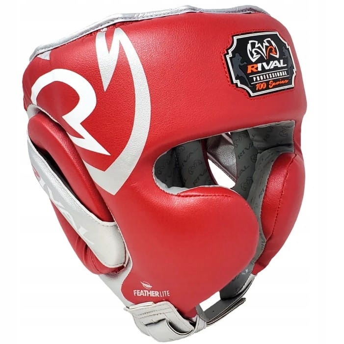 Kask sparingowy RIVAL RHG100 (czerwony/srebrny) [Rozmiar M]