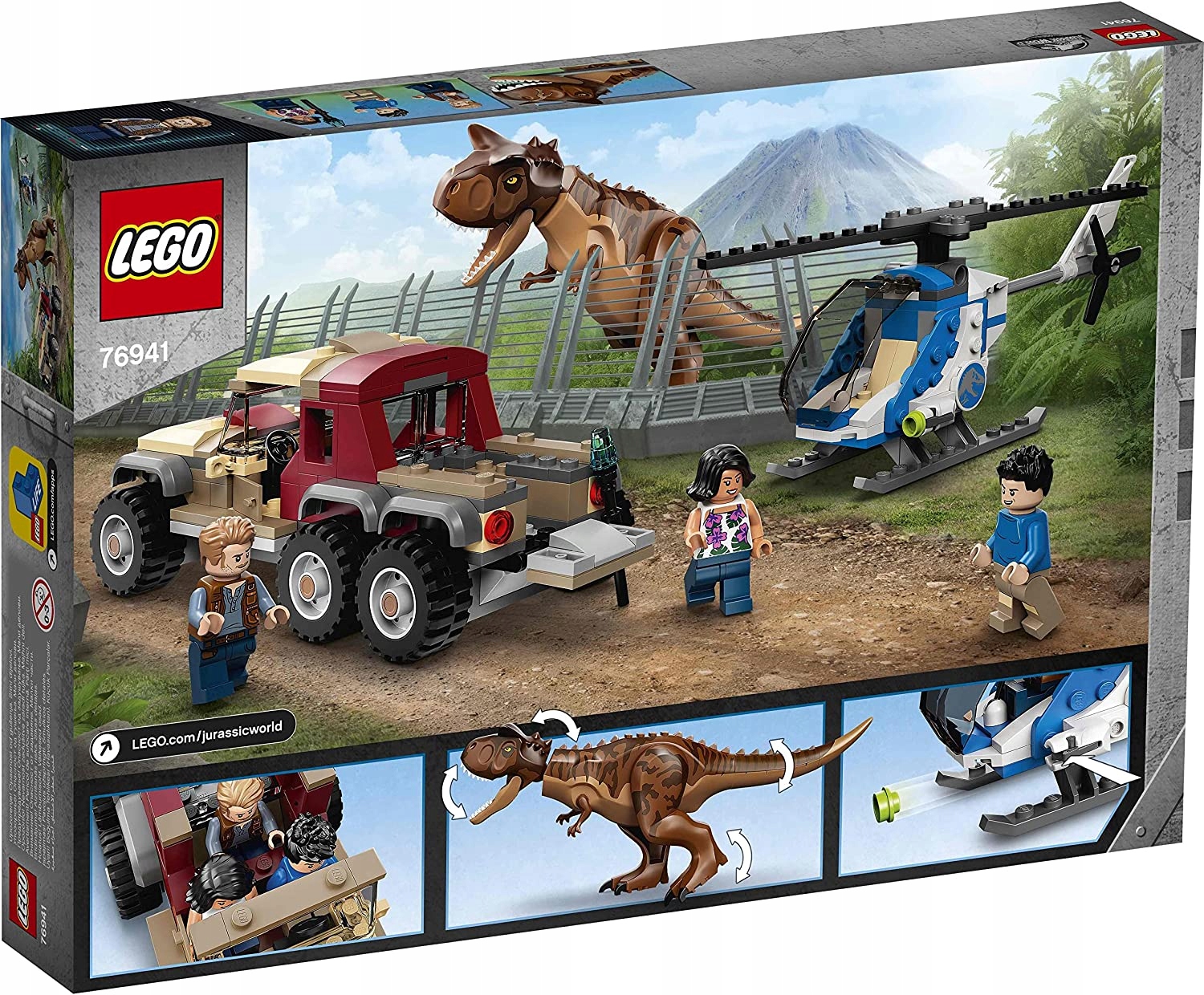 LEGO 76941 Jurassic World - Pościg za karnotaurem USZKODZONE OPAKOWANIE EAN (GTIN) 5702017079745