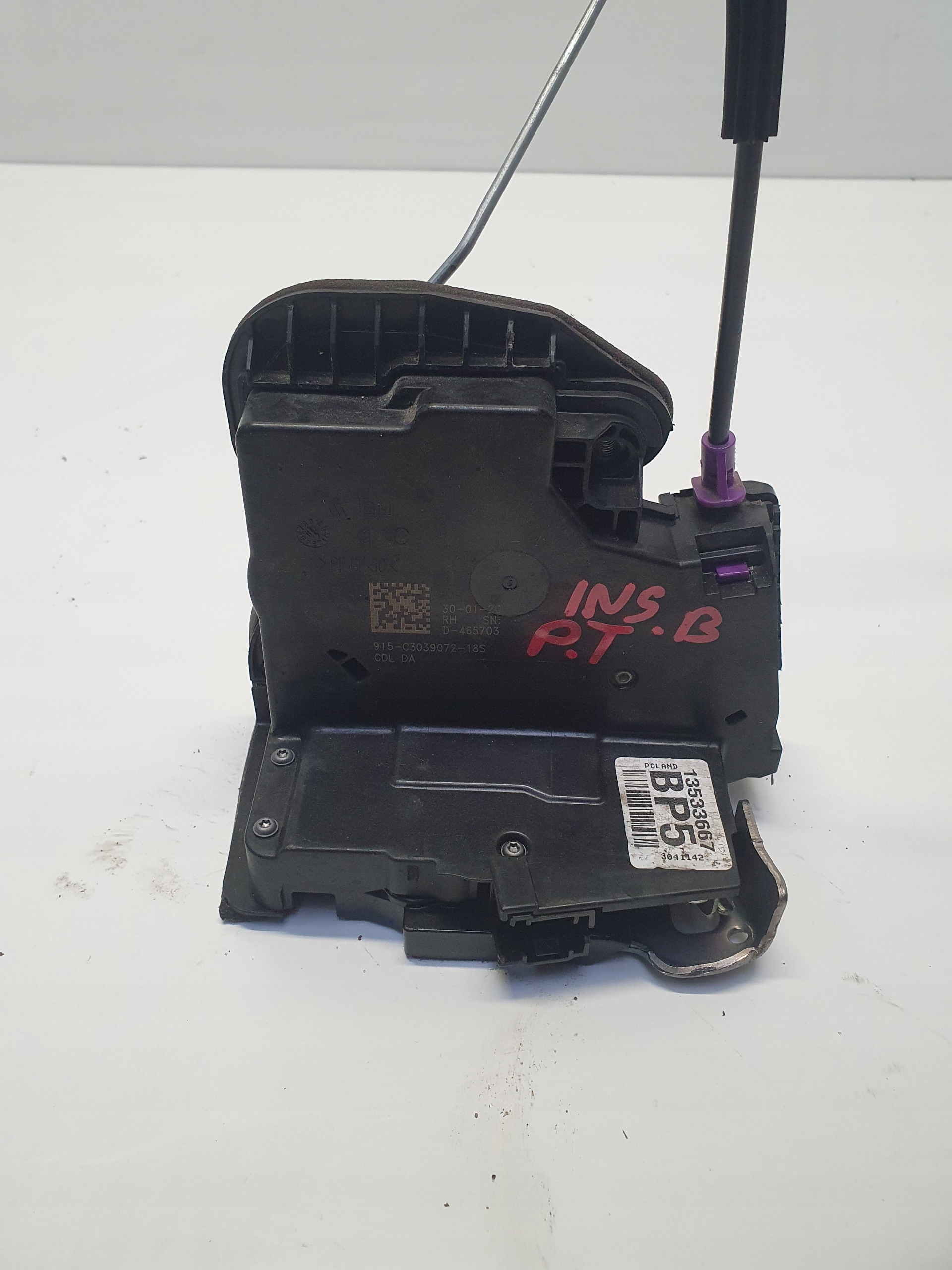 OPEL INSIGNIA B lock door right rear part 13533667 BP5