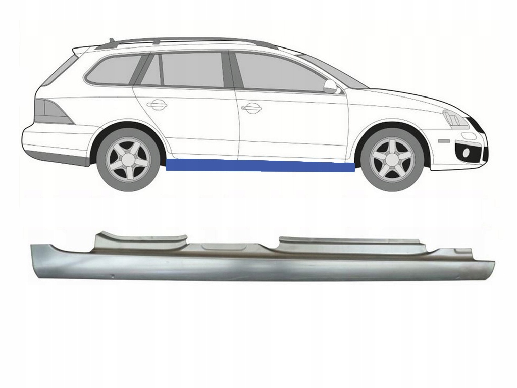 VW JETTA 2005-2010 PRÓG PRAWA