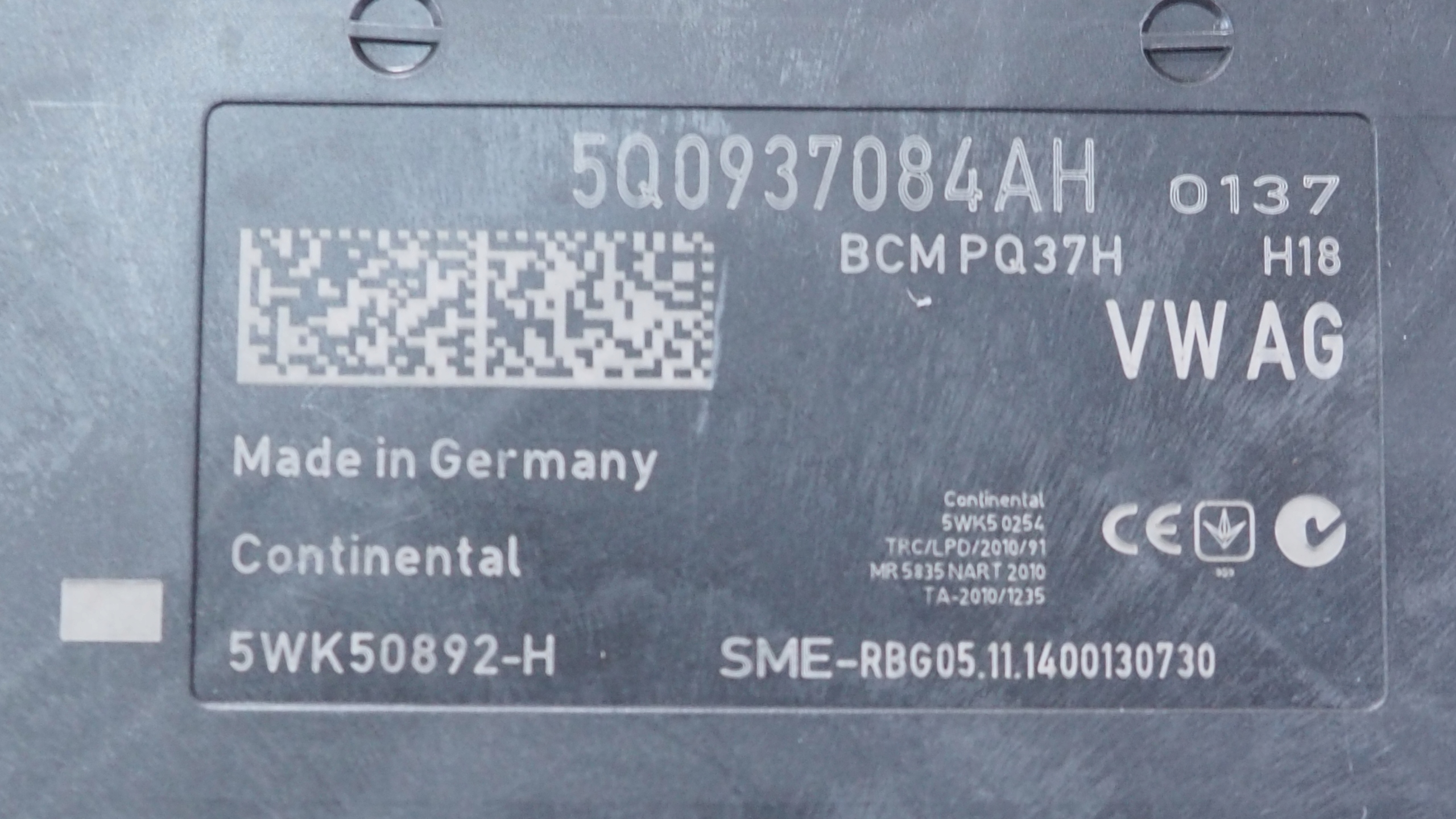 VW Audi Seat Skoda module control unit komfortu 5Q0937084AH
