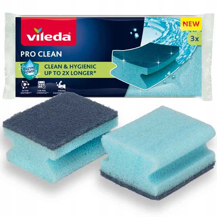 Profilovaný čistič s enzymy Vileda Pro Clean 3ks