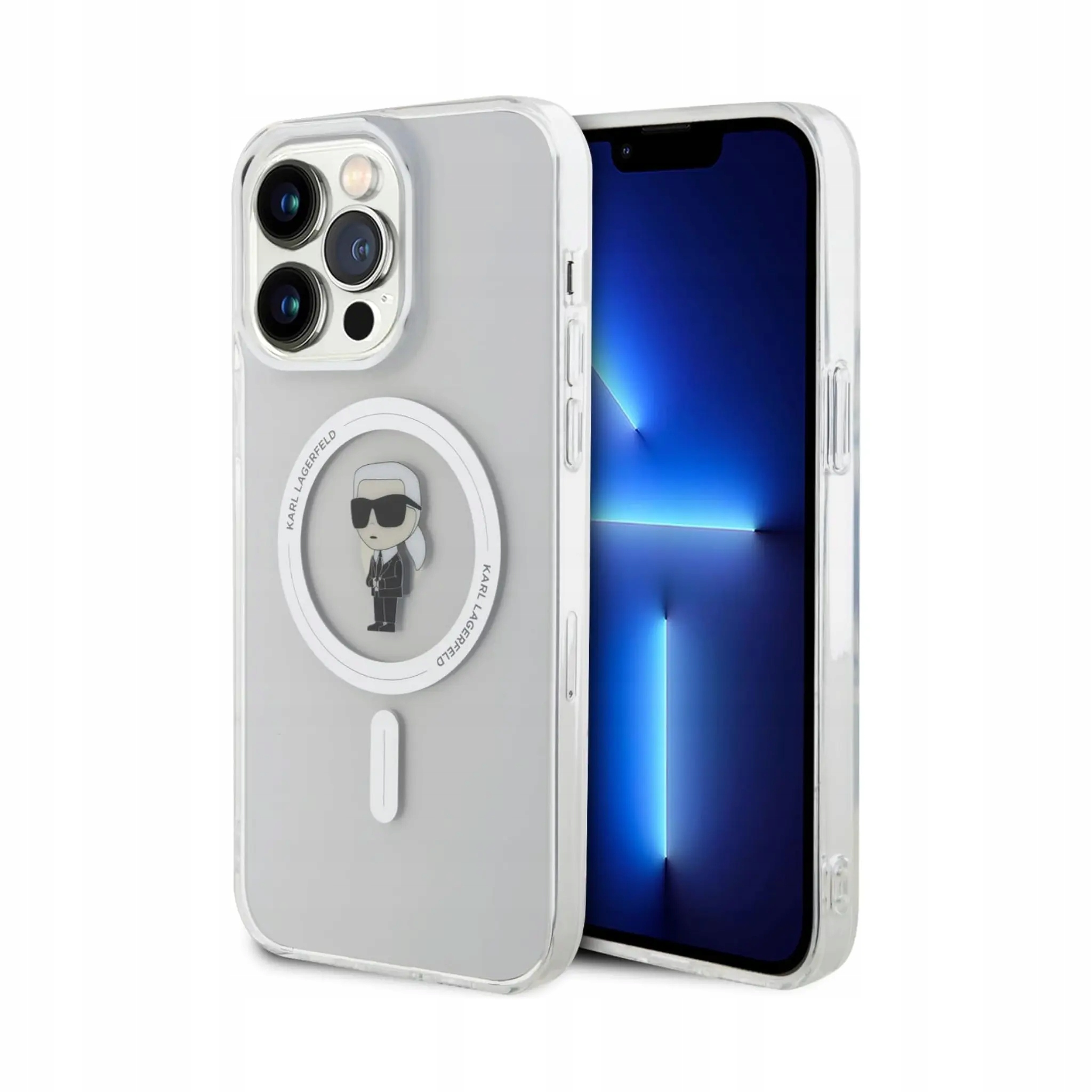Karl Lagerfeld IML Ikonik MagSafe Case, przezroczysty iPhone 15 Pro Max