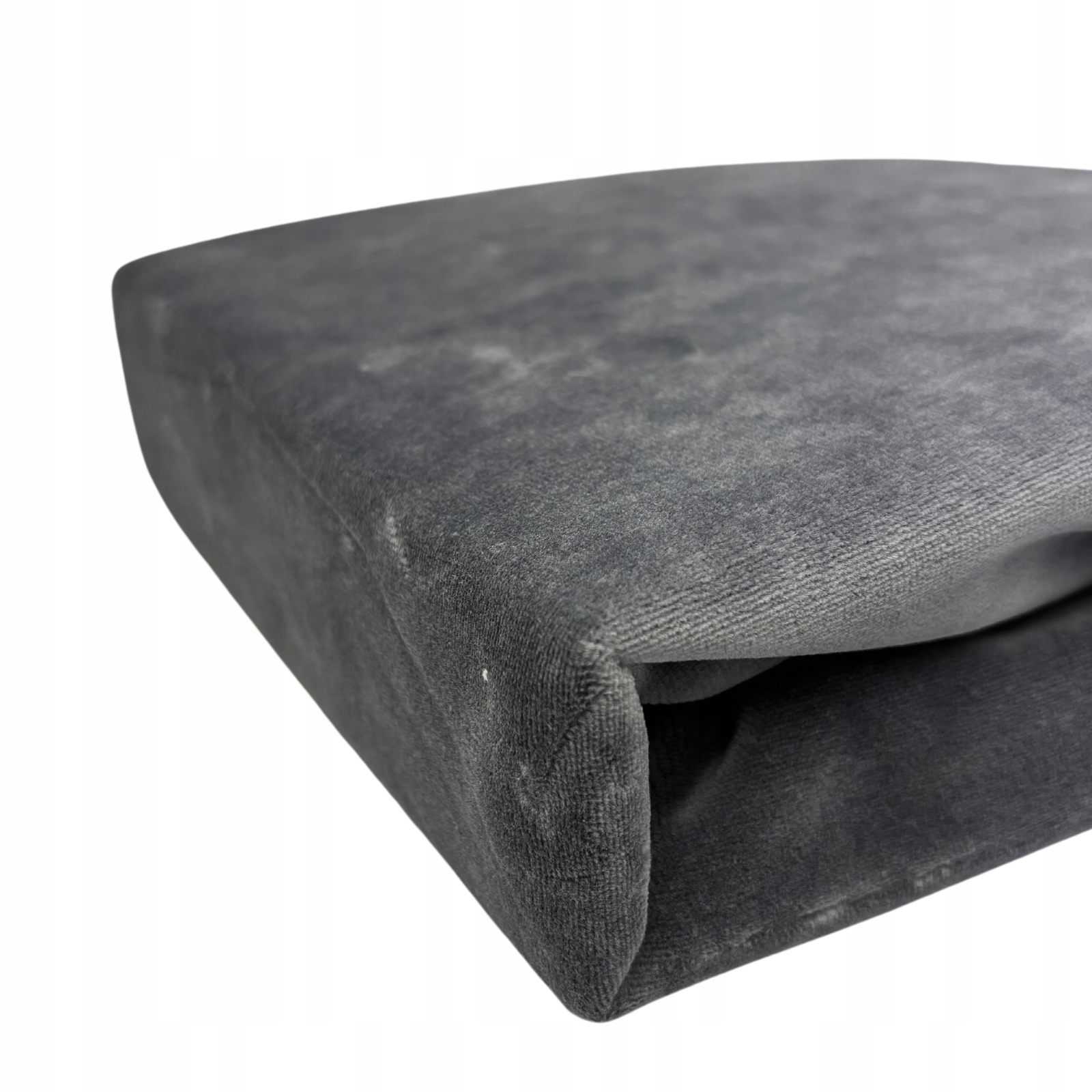 Prześcieradło Welur Z Gumką Na Fotel Kosmetyczny 70x190 cm Szary Grafit