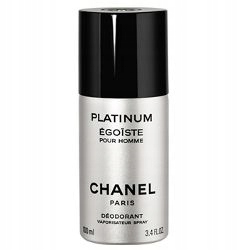 Chanel Platinum Egoiste Deodorant Pro Muže 100 ML Sprej Stříbrný Perf