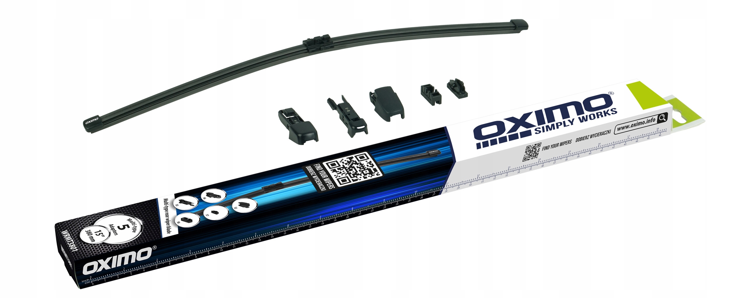 Uniwersalne pióro wycieraczki do tylnej szyby Oximo WRMT3801 380 mm
