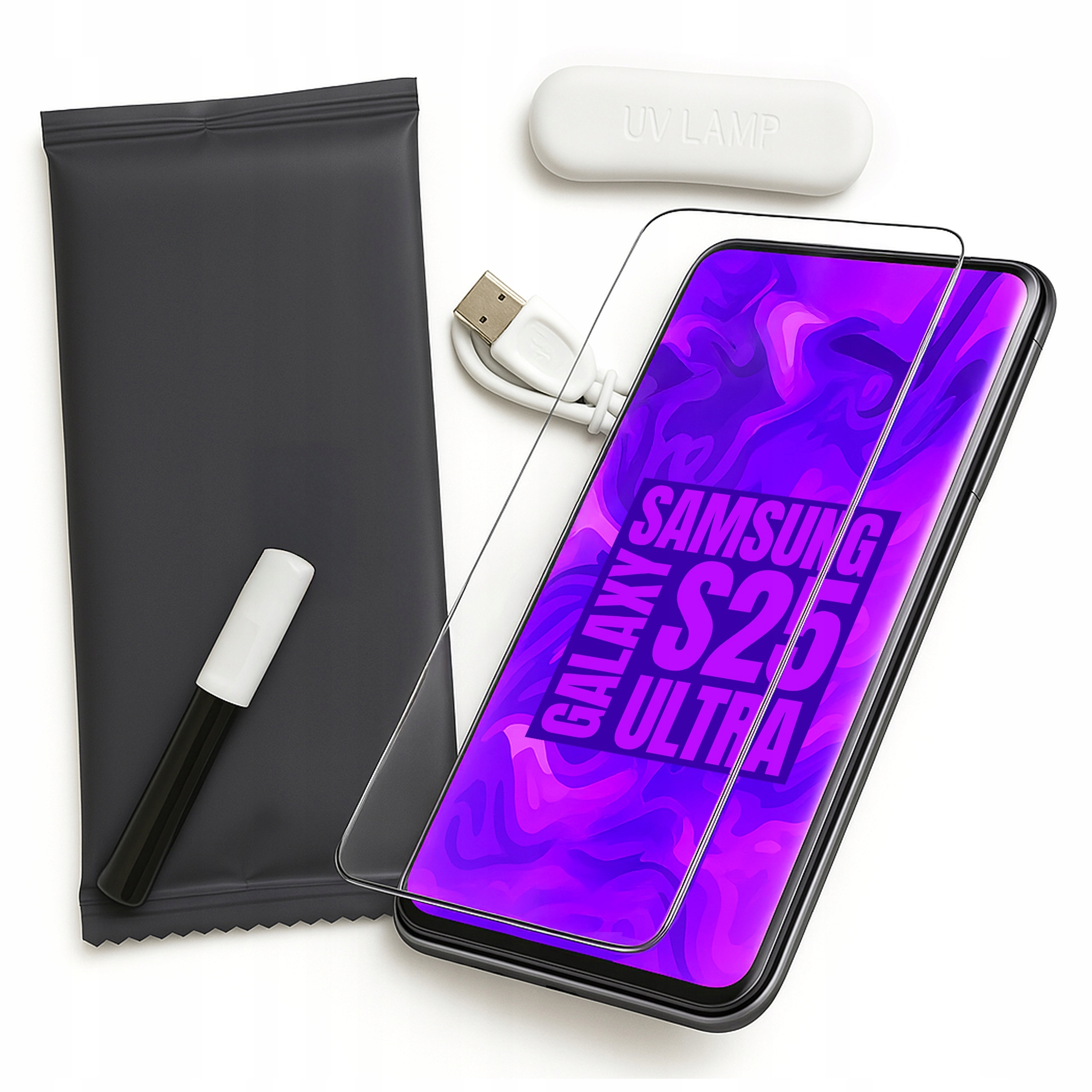 Szkło Hartowane Uv do Samsung Galaxy S25 Ultra (led, Liquid, Ochronne, 5D)